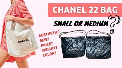 chanel 22ss|Chanel 22 bag size comparison.